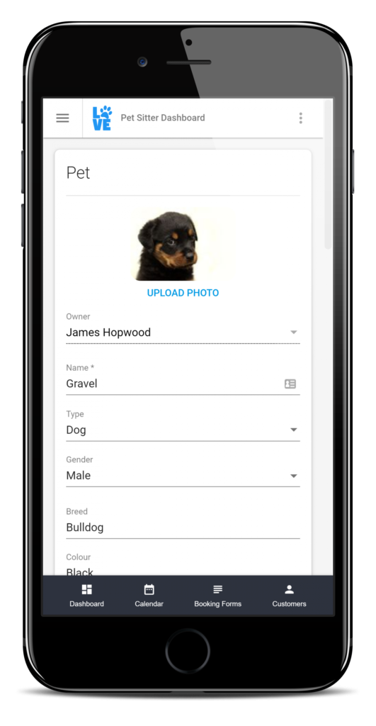 Pet Sitter Dashboard